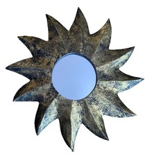 Celestial Sunburst Mirrors Modern Art Small Accent Wall Mirror 40x40cm