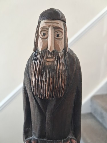 Vintage jewish folk art wooden - folk,
