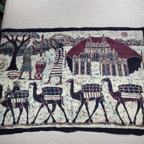 African batik dye art - african,