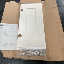 Homebase Soft Cream Classic Shaker 600mm Kitchen Cabinet Top Box Cupboard Door