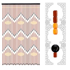 Bamboo Wooden Beaded Door