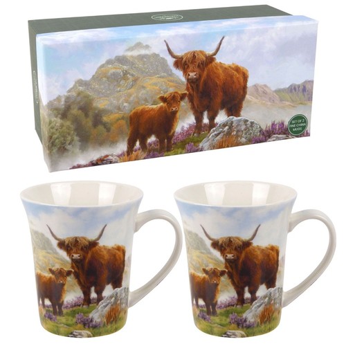Set china mugs - set, highland