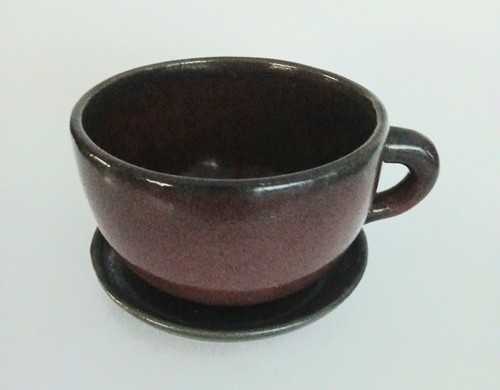 Large coffee teacup - teacup, shaped