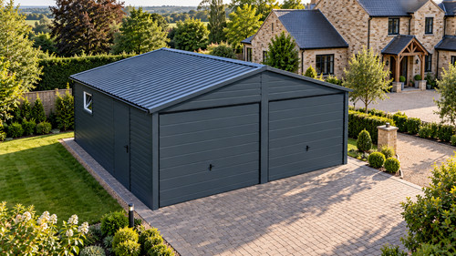 Metal garage 19ft - metal,