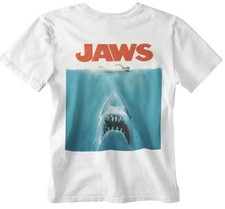 Jaws T-shirt Movie poster 70s 80s shark movie film retro yolo gift official uk