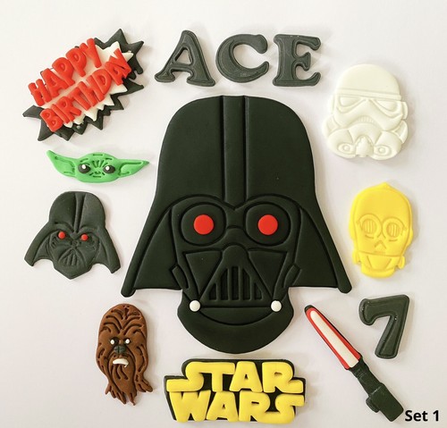 Edible fondant star - edible, wars