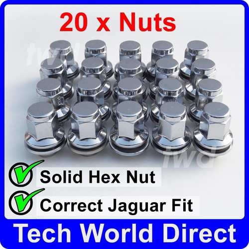 20x alloy wheel nuts - 20x, jaguar