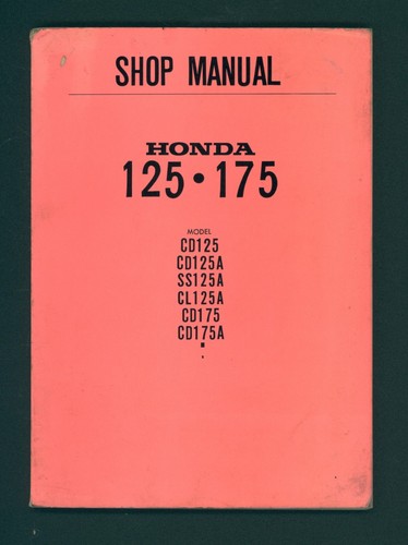 Honda cd175a ss125a - honda,