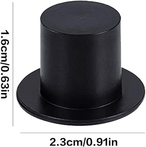Black small plastic - plastic, hat
