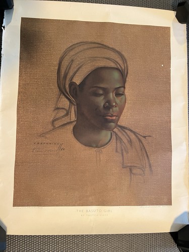 Tretchikof basuto girl print - tretchikof,