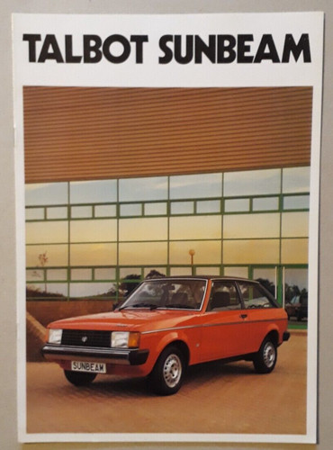 Talbot sunbeam range - talbot, brochure