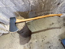 Nice Elwell 6 Lb Rounding Axe With Rehung Hickory Handle Number Marked