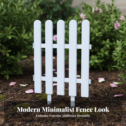 Plastic garden fence easy - garden,