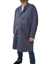 Vintage 1980s British Air Force army long  work coat duster jacket chore worker