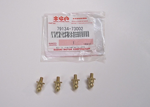 Soft top threaded brass post - threaded,