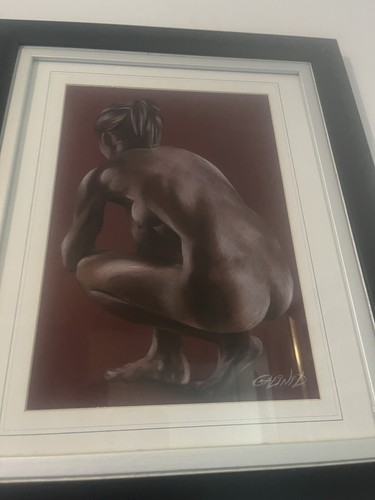 Original hand drawn nude - hand-drawn,