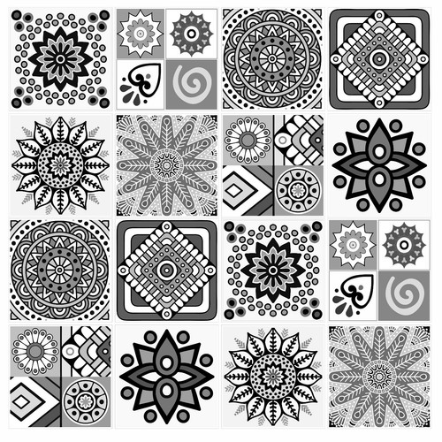 Tile stickers mosaic transfers - stickers,