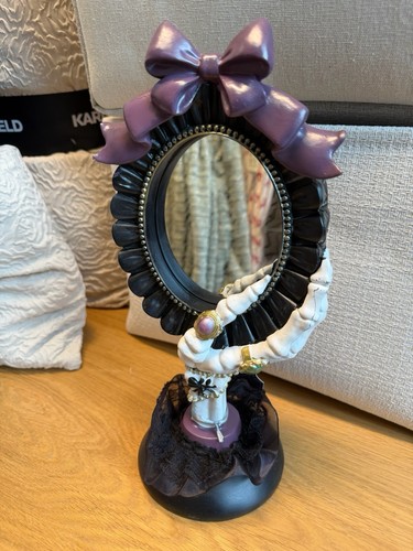 Gothic standing black mirror - black,