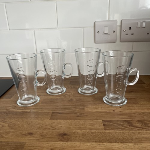 Costa coffee glass mugs - 4,