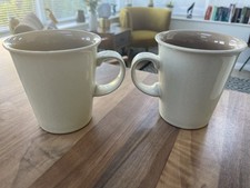 2 X Denby Energy Brown & Cream