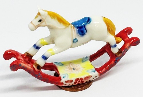 Dolls house ceramic rocking - dolls,