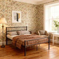 2025 New Strong Metal Bed Frame 4ft Small Double Size Solid Bedstead Base