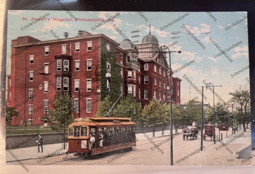 Antique postcard philadelphia - antique,