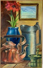Oil Painting Still Life With