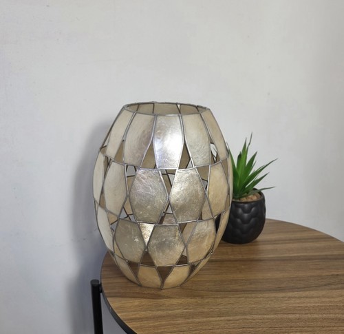 Vintage capiz shell light - shell,