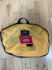 The North Face Base Camp Duffel Bag Large Yellow Hiking Travel Bag 95L New