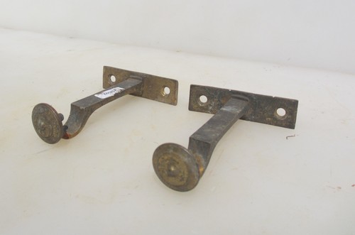 Vintage brass curtain pole - vintage,