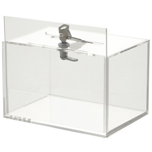 Acrylic clear donation - clear,