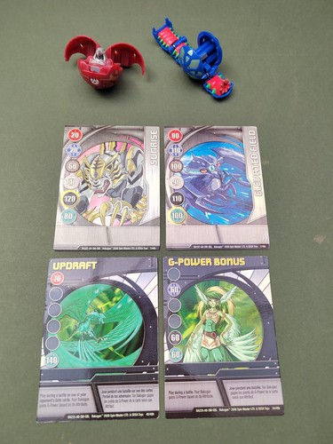 Bakugan figures with cards - bakugan, x