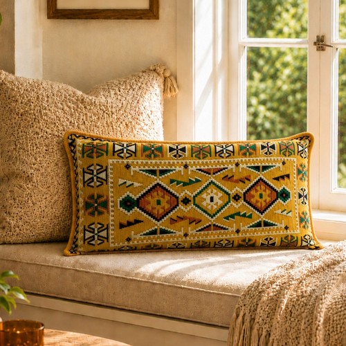 Turkish moroccan kilim - kilim, cushion
