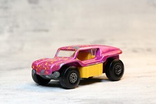 Vintage 1970 Matchbox Lesney Superfast Beach Buggy No. 30 Pink Yellow Interior