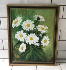Vintage oil painting on board