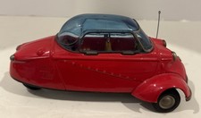 RARE Vtg Bandai Tin Messerschmitt KR200 Kabinenroller 3-wheel Bubble Car Japan