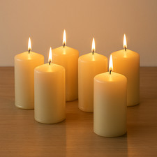 Pack of 8 Pillar Candles 10 x