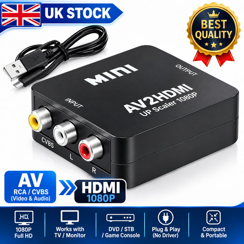 Hdmi converter 1080p rca - to,