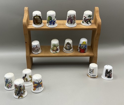 Vintage ceramic thimbles - ceramic,