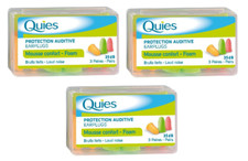 3 x Quies Soft Foam Ear Protection Plugs 35dB - Pack of 3 Pairs