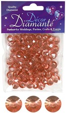 Scatter Crystals Diamante, 28g 12mm Table Purple, Red, Clear, Gold, Pink, Blue..