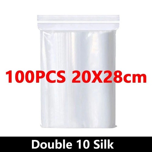 100 small clear plastic - 100,