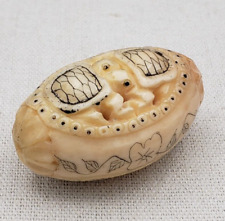 Vintage Netsuke Hand Carved 1 3/4x1 1/8 in