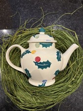 EMMA BRIDGEWATER POLKA HOLLY 3 MUG TEAPOT BNIB 1st Quality