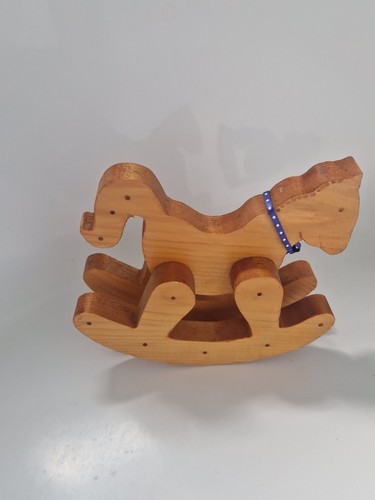 Vintage rocking wooden horse - vintage,