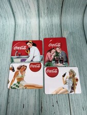 Retro Vintage Coca Cola Coke Fridge Magnets Set of 4 Used