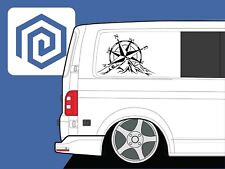 Compass Mountain Vinyl Decals For Campervan Van Caravan Sticker Graphic