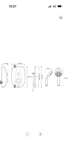 Mira electric power shower - go,