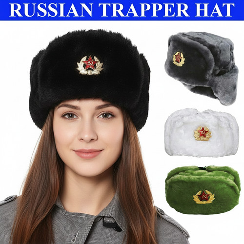 Russian hat mens ladies faux - mens,